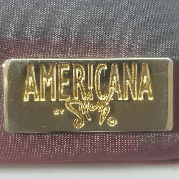 Americana by Sharif Set of 3  Shimmer/Iridescent Cosmetic Pouches. - Picture 3 of 7